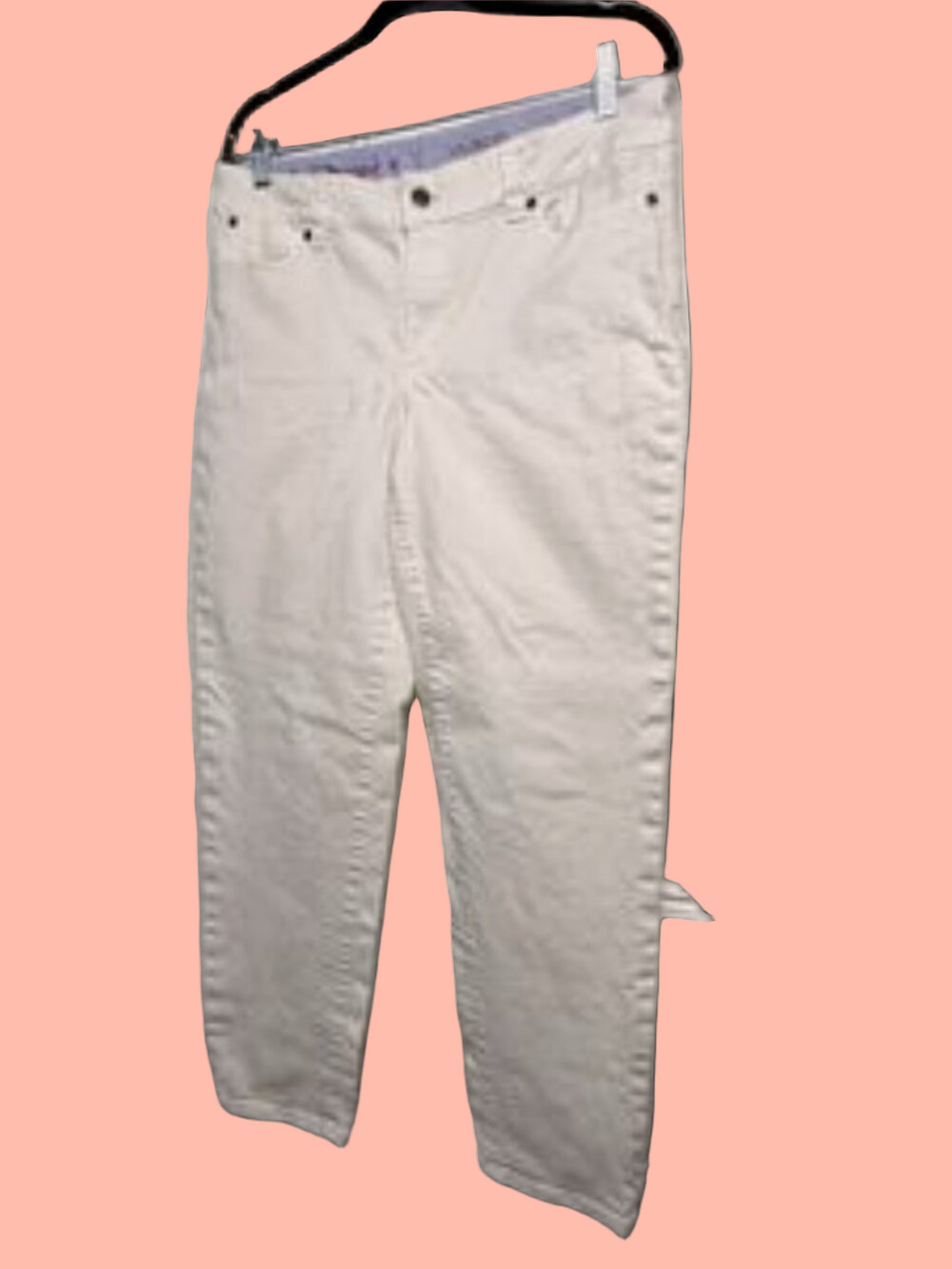Talbots White Boyfriend Jeans